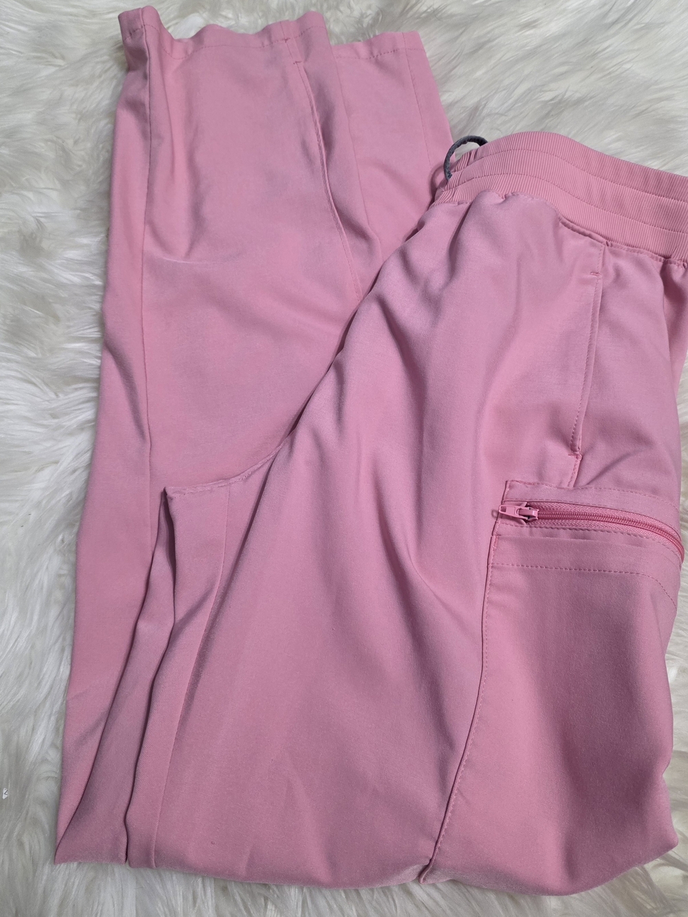 Landau Pink Cargo Jogger Scrub Pants